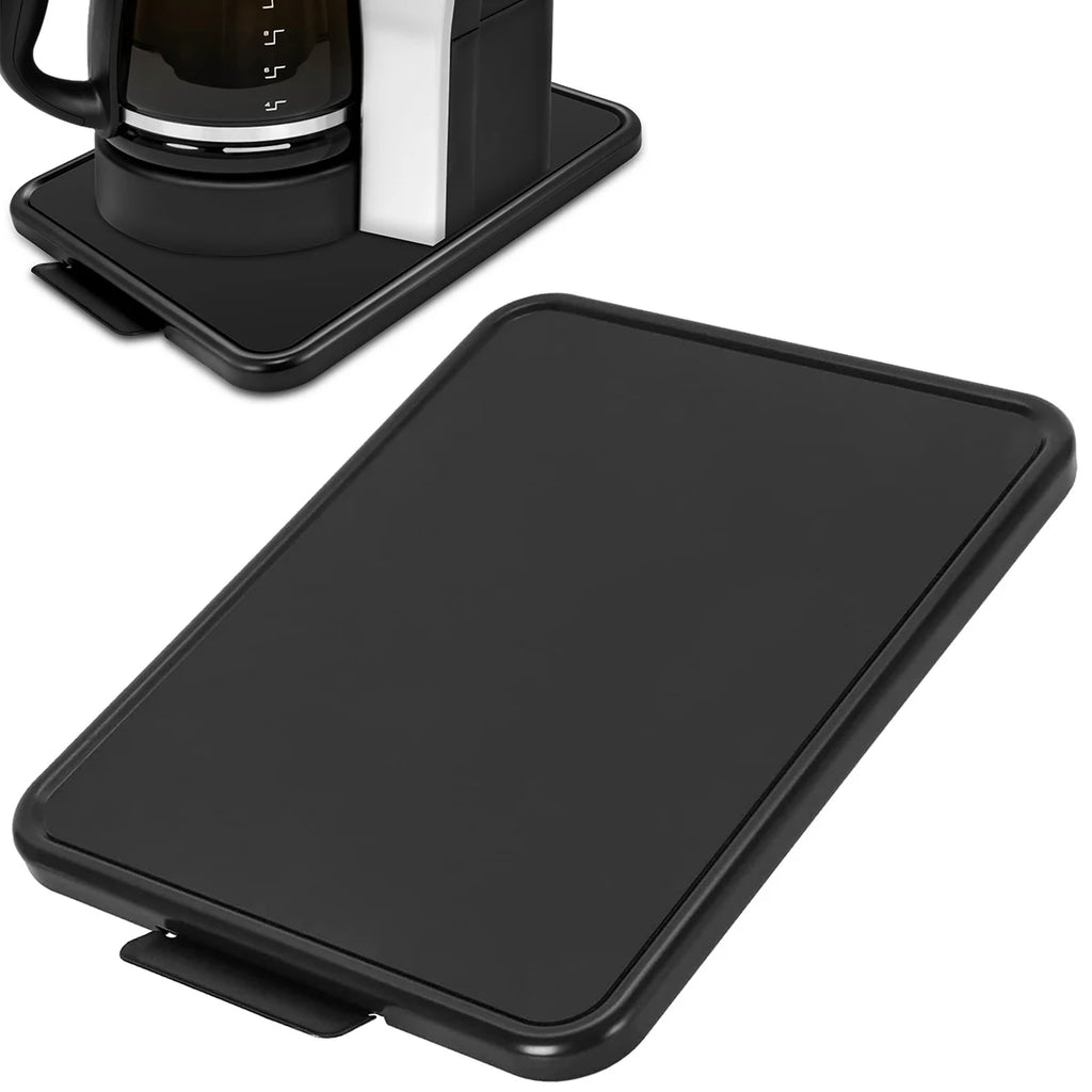 Bandeja deslizante para electrodomésticos de cocina con ruedas lisas, bandeja deslizante para electrodomésticos debajo del gabinete, bandeja rodante, deslizador móvil para encimera, bandeja de café