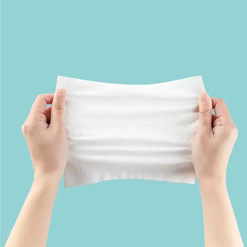 100Pcs Disposable Thick 100% Cotton Face Towel Make Up Soft Removing Wipes Dry Cleanser Towelettes For Skin Care