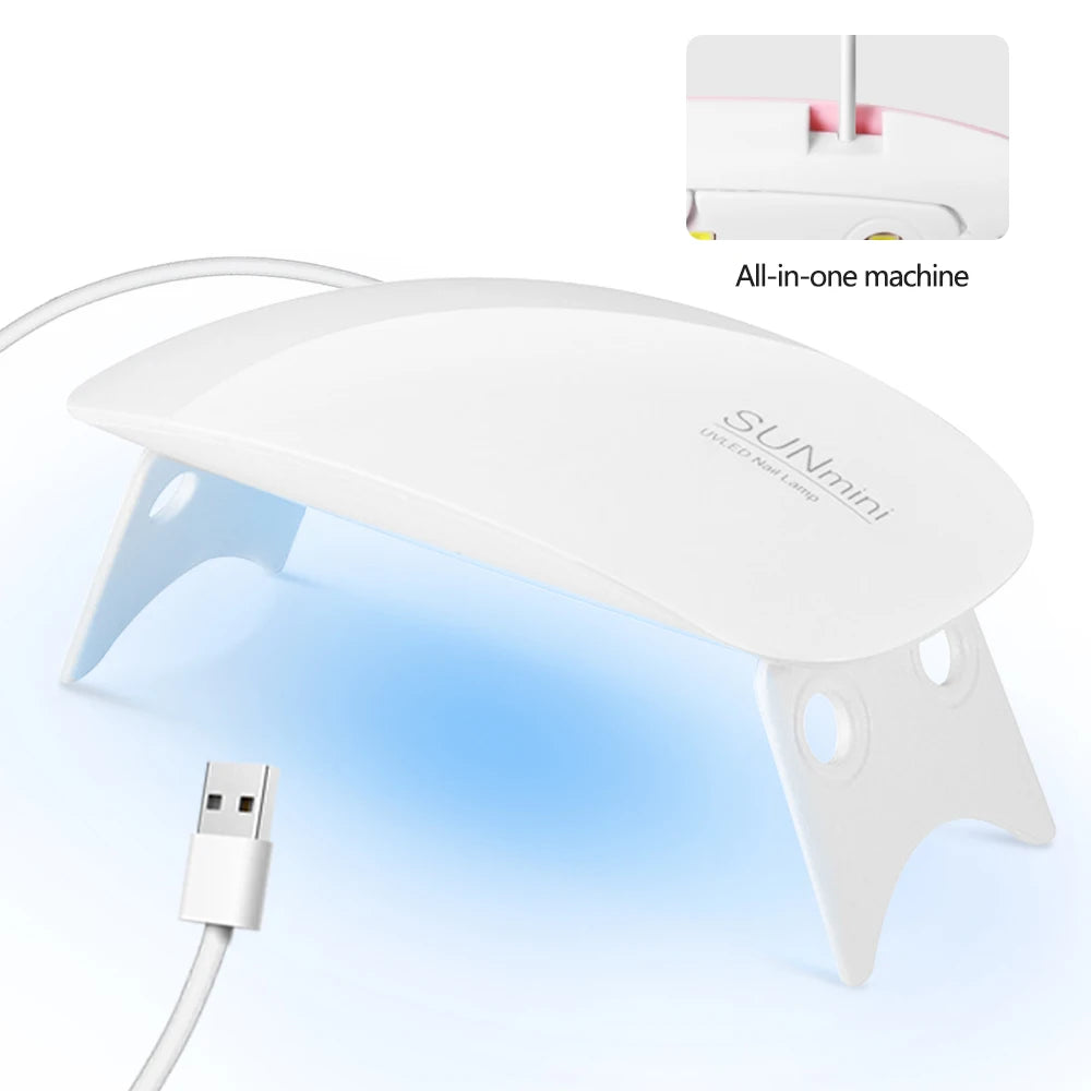 LULAA SUNmini Portable LED UV Nail Dryer - 6W Folding USB Lamp