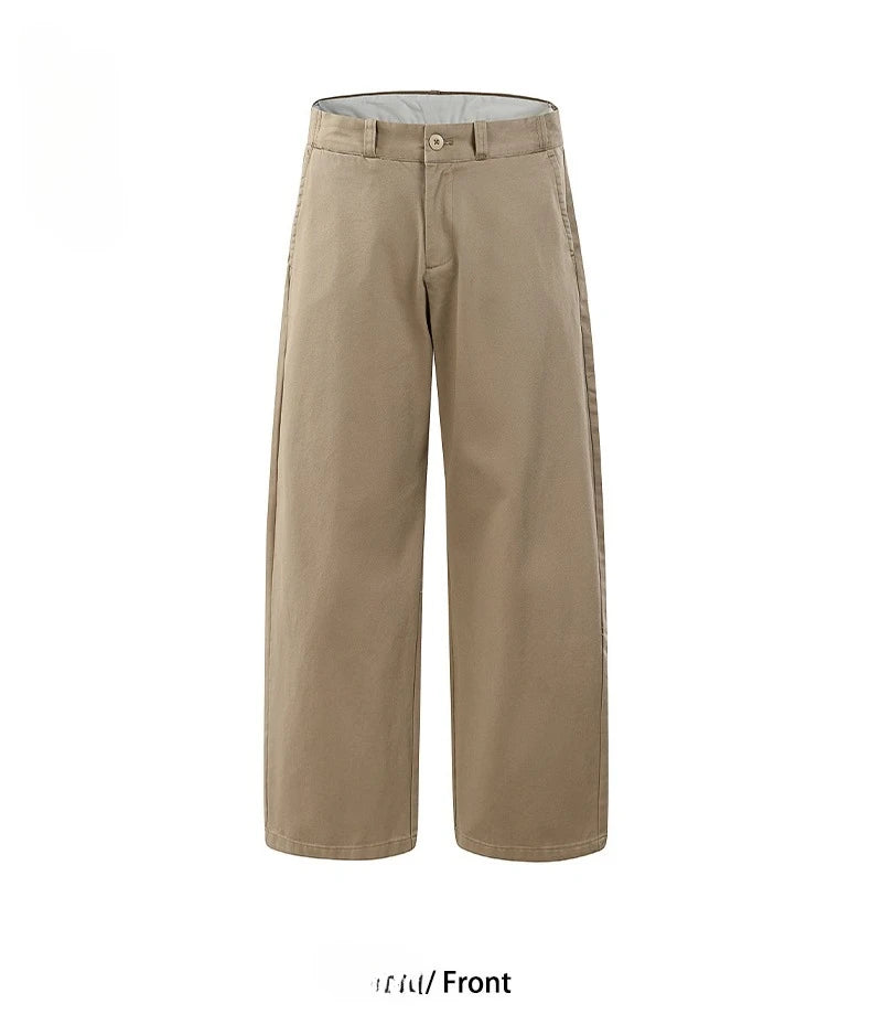 2026 Spring Summer New 100% Cotton Casual Straight Trousers for Men Clothing Soft Comfort Linen Male Pants LX6032