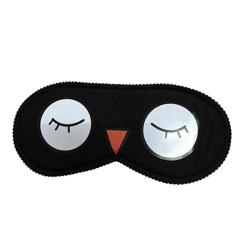 Cartoon Pattern Sleeping Eye Mask - Comfortable Light Blocking Blindfold