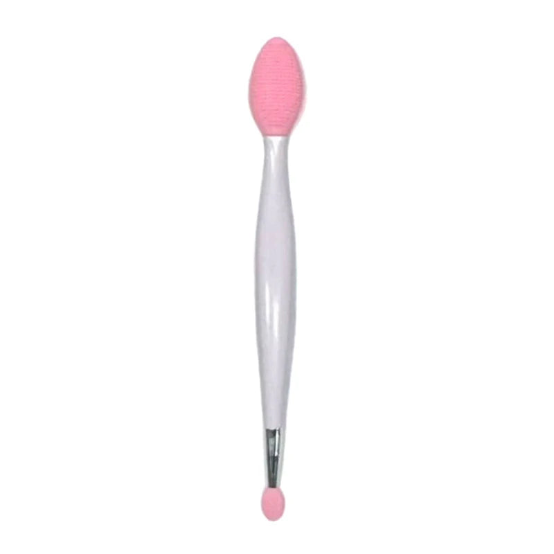 Double Headed Silicone Brush For Face And Lips Gentle Exfoliating Cleansing Multi Purpose For All Skin Types