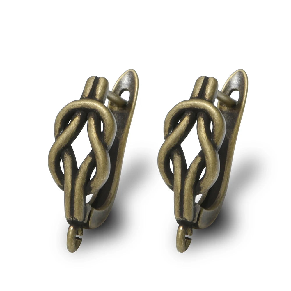 1 Pair New Antique Bronze Earrings Findings For Diy Woman Jewelry Earring Hooks Accessories Handmade Making Supplies