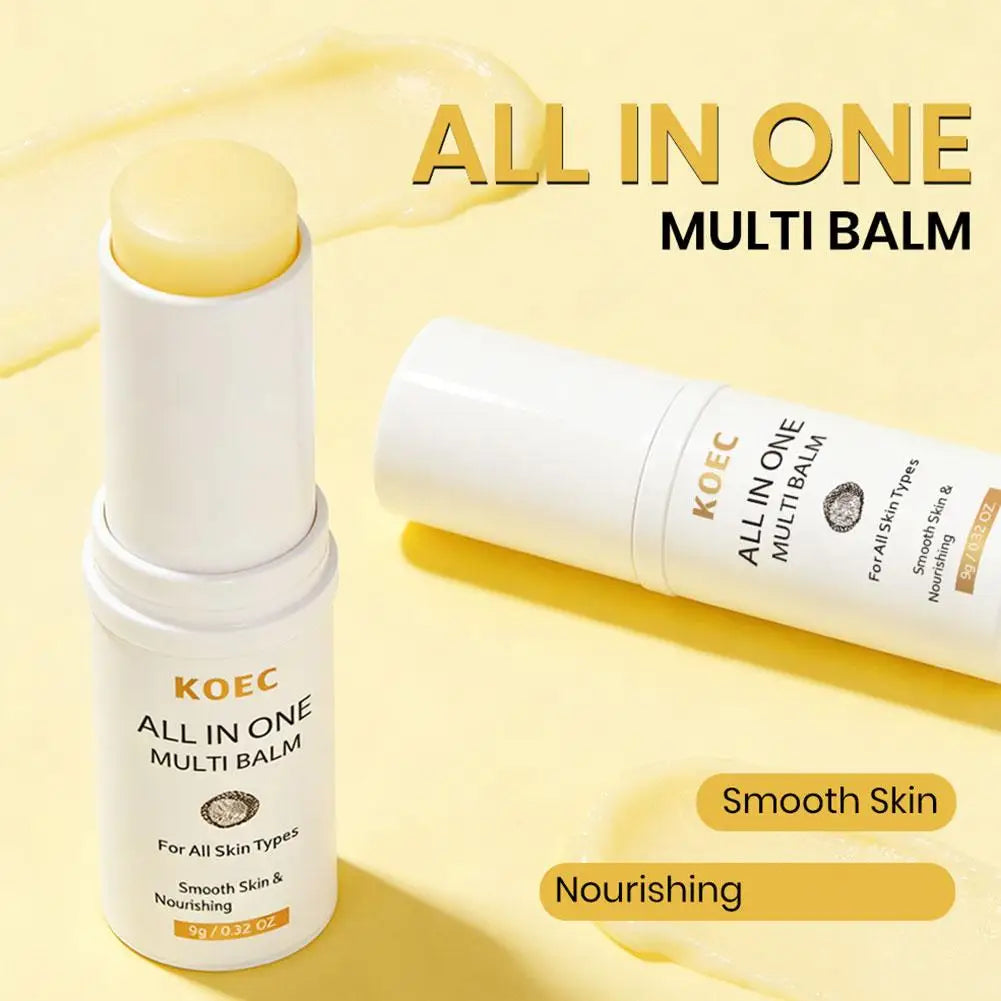 KOEC Multi Balm Stick Nourishing Smoothing Anti Wrinkle Hydrating Face Neck Local Repair Solid Skincare Stick Full Skin Type