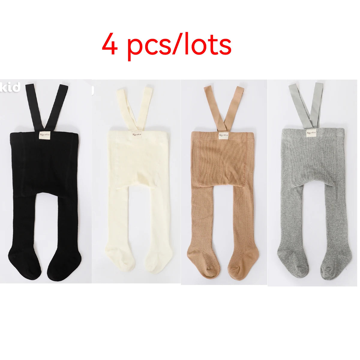 Xmas Baby Girl Boy Stocking 0-24M Infant Toddler Knit Tights Newborn Suspender Tights Pantyhose Solid High Waist Overall Legging
