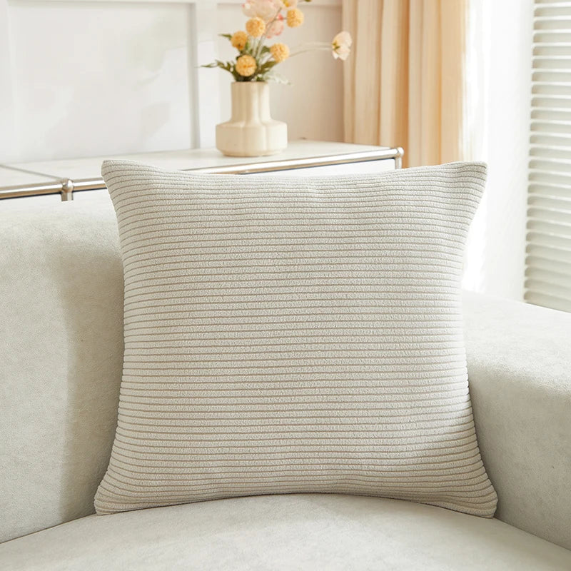 Soft Stripted Jacquard Throw Pillow |Home Decor