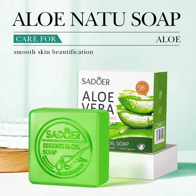 Aloe Vera Facial Soap - Handmade Essential Oil Cleanser 100g