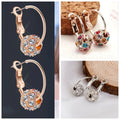 Earrings Zircon Pendant Earrings Shiny Earrings For Women'S'S Wedding Betrothal Bride Jewelry Birthday