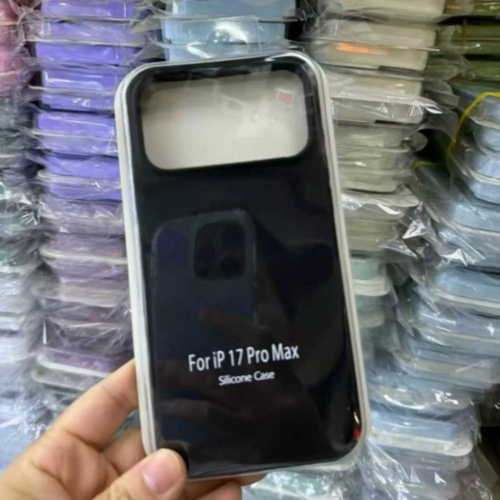 Official Liquid Silicone Skin Feel Case For IPhone 18 Pro Max 17 Pro Air Macaron Solid Candy Colour Color with Packet Box Cover