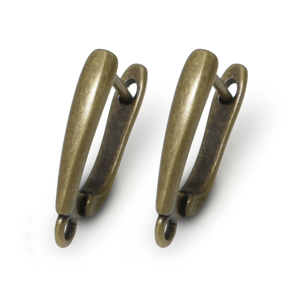 1 Pair New Antique Bronze Earrings Findings For Diy Woman Jewelry Earring Hooks Accessories Handmade Making Supplies