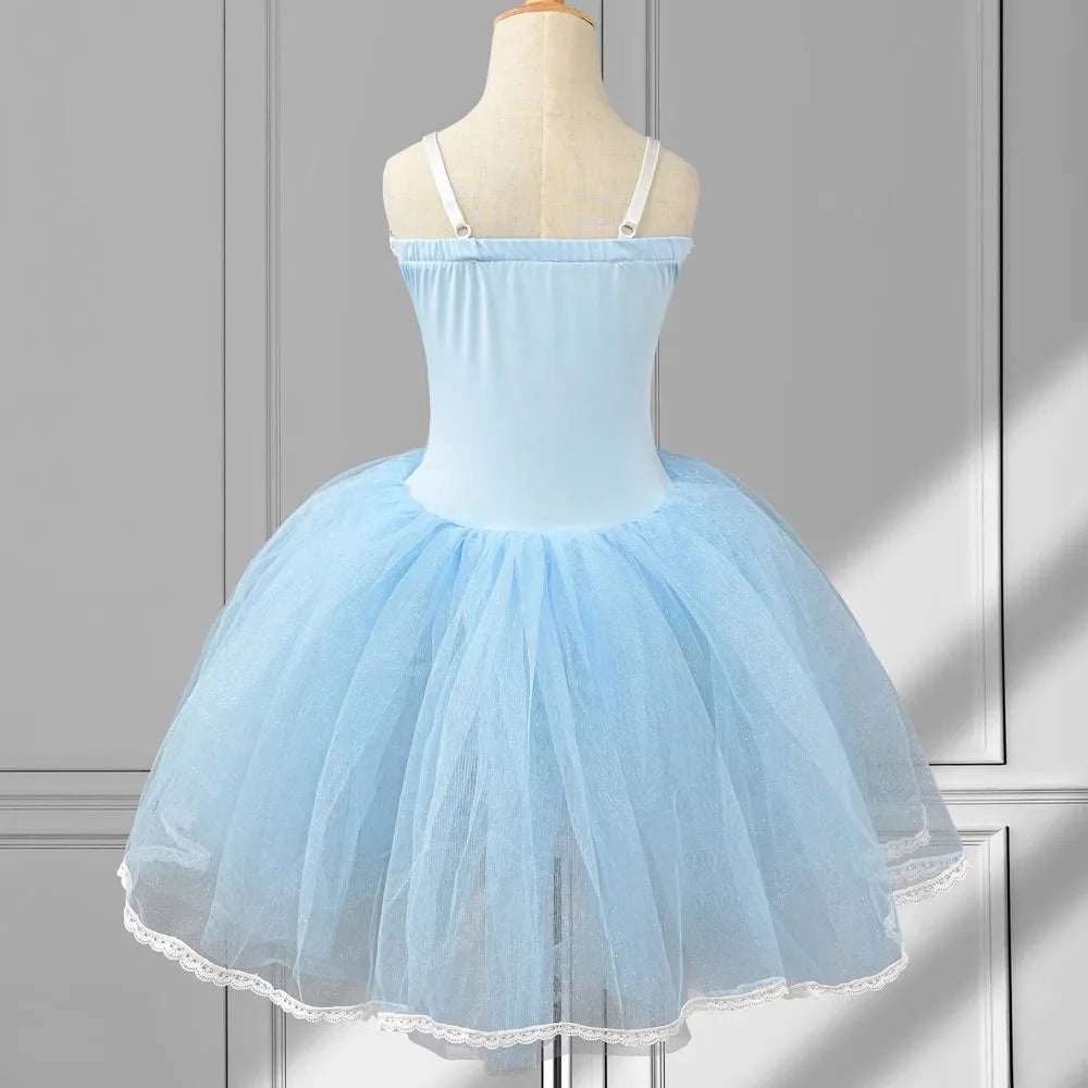 Girls Clothes Ballerine Baby Dresses Vestido Outfit Girl Ballet Leotards Robe Fille Summer Kids Ballet Dress Tutu Dance Costumes