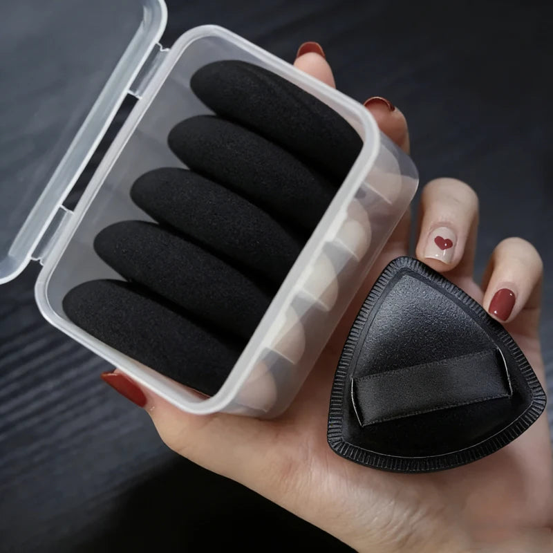 5pcs Cosmetic Powder Puffs - 10cm Drop Shape Makeup Sponge Blender