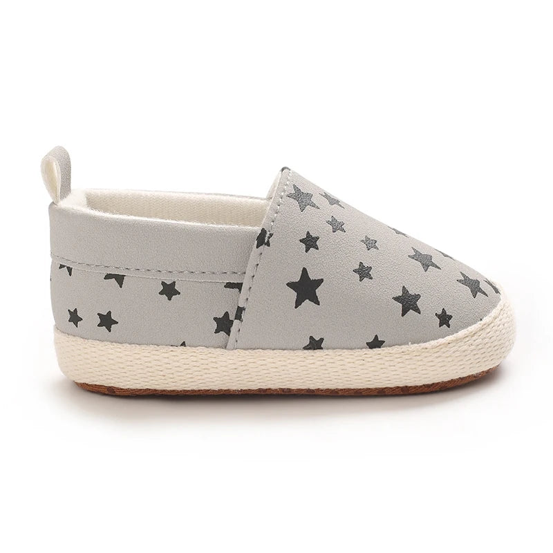 Little Star Baptismal Baby Casual Flat Shoes Spring Autumn Soft Walking Shoes For Infant Toddler 0-18 Months