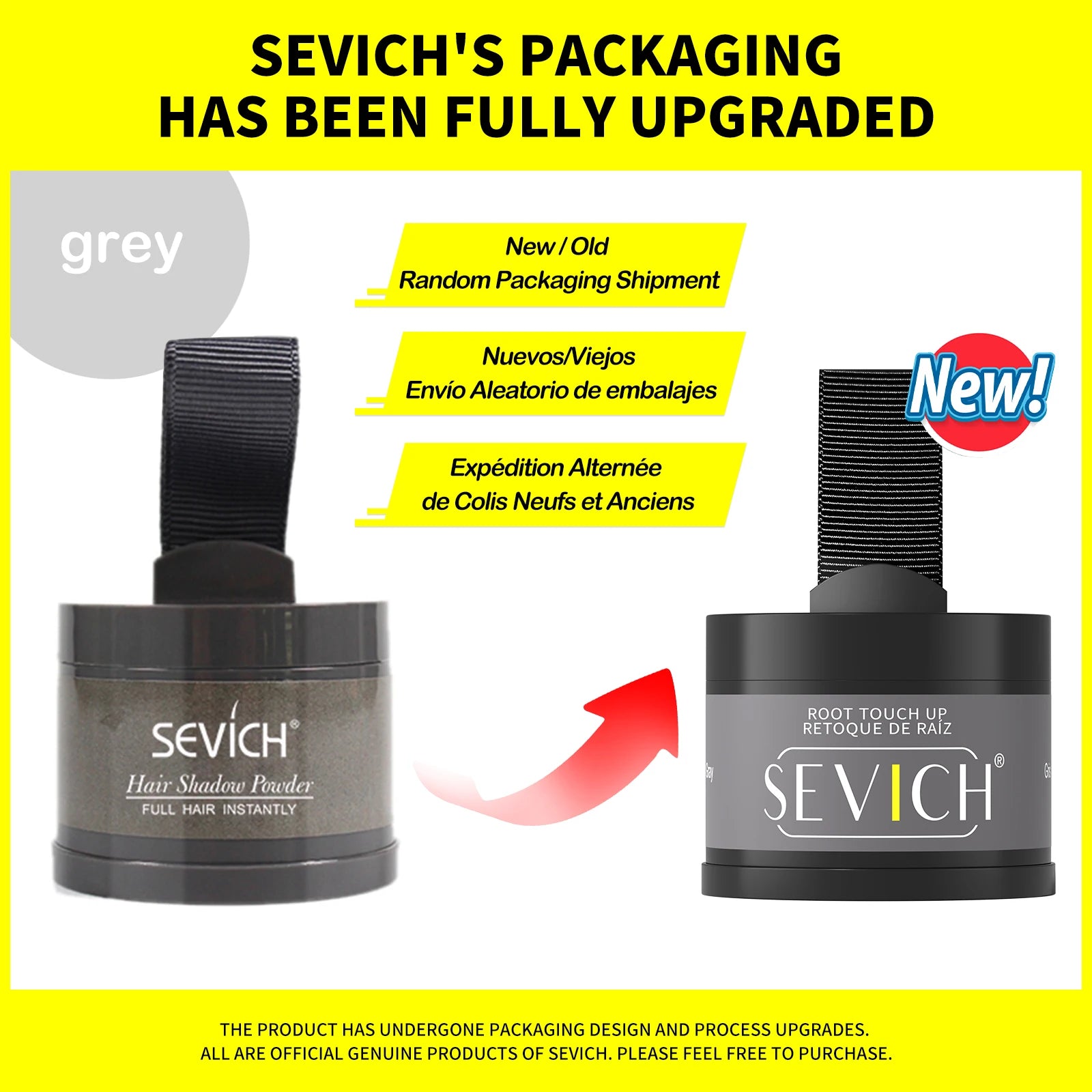 Waterproof Hair Shadow Powder Temporary Hairline Repair Filling Powder Gray Coverage Hair Loss Hairline Powder Makeup Concealer