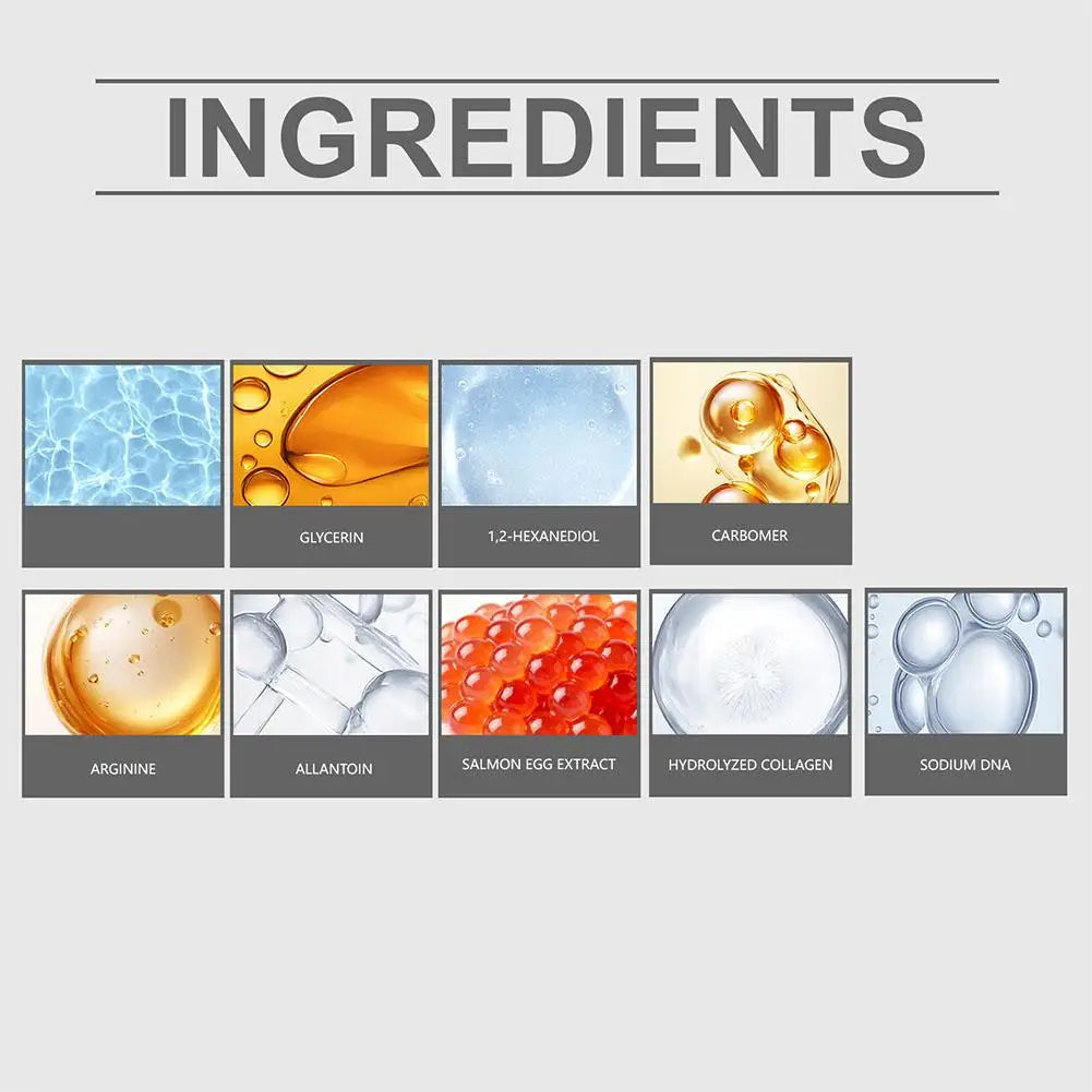 2/1pcs Salmon Dna Moisturizing Face Serum Ampoule Essence, Pdrn Daily Skincare Deep Moisturizing  Radiant Facial Skin Soothing