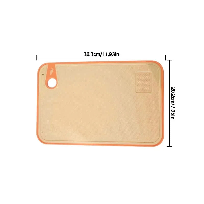 Tabla de cortar antibacteriana de doble cara para el hogar, la cocina, antimoho, antideslizante, de plástico, de paja de trigo, tabla adhesiva multifuncional