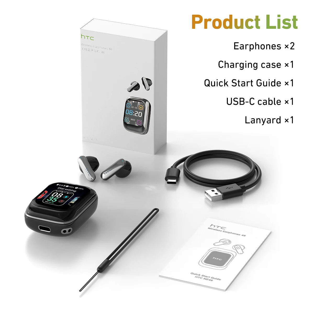 Sliding Cover Bluetooth Headphones Wireless Earbuds 30Hrs Playback Earphones AI Translation Headset Clear Sound Noise Cancelling