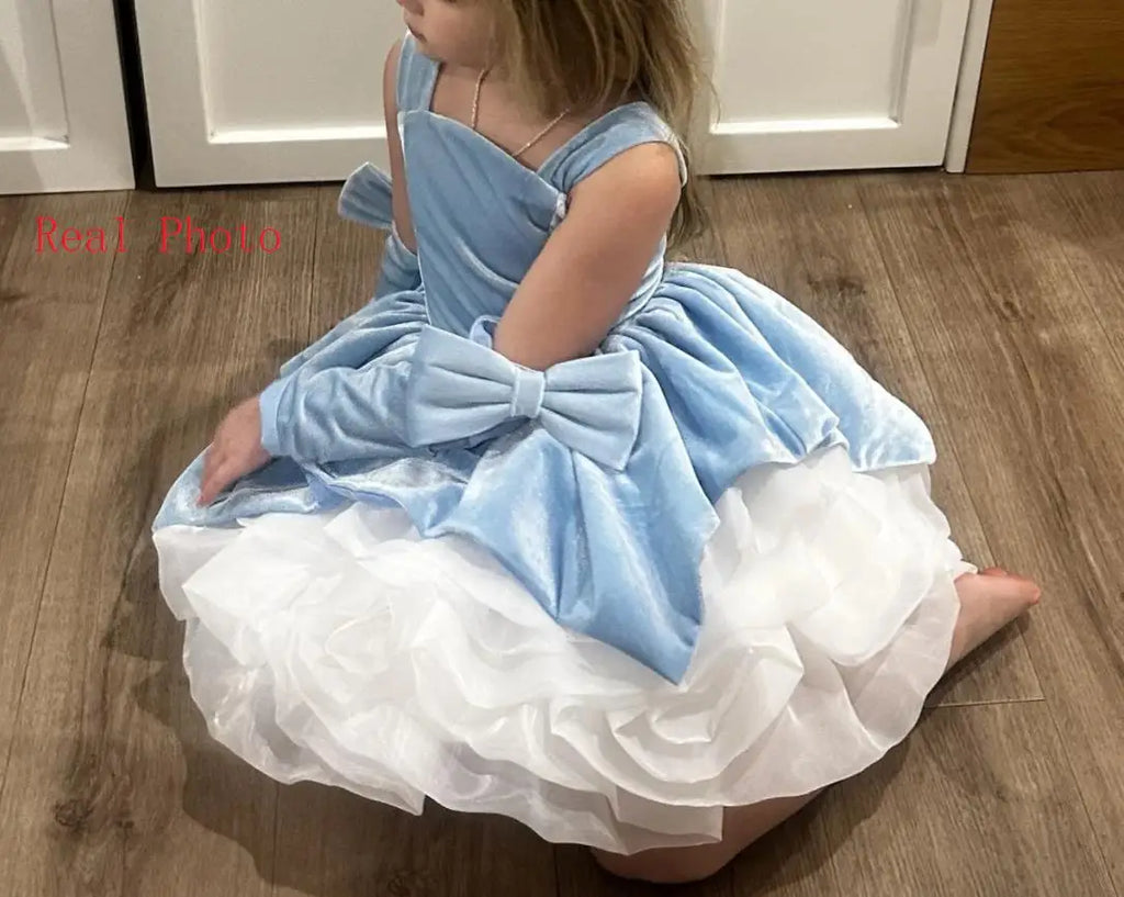 Luxe Velvet Girls Birthday Dress