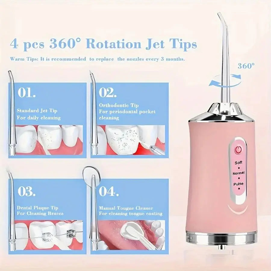 8 boquillas dentales bucales reemplazables por juego para irrigador bucal, chorro de agua dental, palillo de agua, enjuague bucal, hilo dental