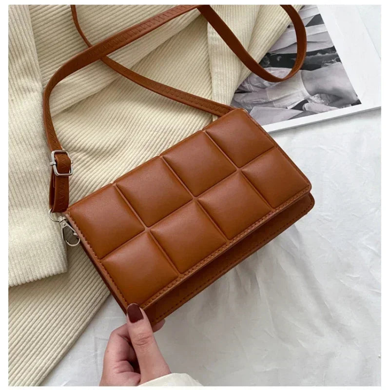 Women's Bag Fashion PU New 2024 Female Literary Single Shoulder Bags Minority Design Cross Body Fashion Handbags Bolsos