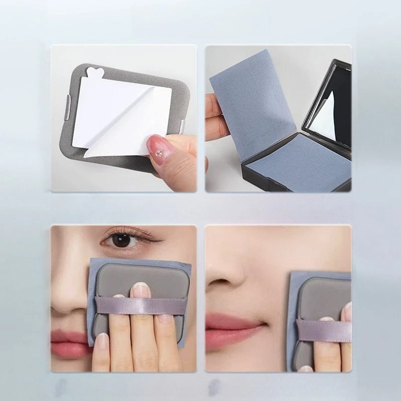 Facial Oil-absorbing Paper Facial Oil-absorbing Oil-controlling Oil-absorbing Tissue Paper 100 Pieces Portable Extraction Box