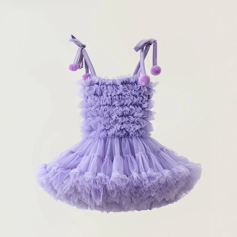 HETISO Baby Girls Tutu Dress Fluffy Children's Princess Ball Gown Casual Bubble Photography Party Vestido 1-5 Years