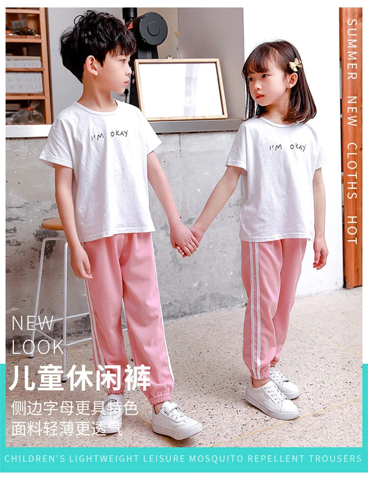 Tinoluling Kids Sport Trousers - Unisex Summer Athletic Pants