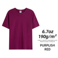 Brand Customization Mens Tshirts Combed Cotton Tees Solid Tops Woman Male Custom Team Uniform Class Clothes Summer 6.7oz 190gsm