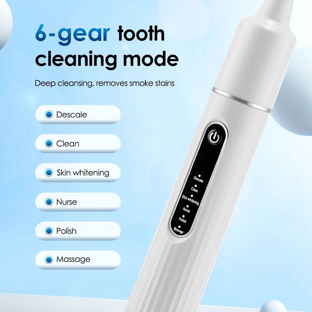 Electric Toothbrush Sonic Dental Teeth Whitening Kit Tooth Whitener Calculus Tartar Remover Tools Cleaner Stain Oral Care