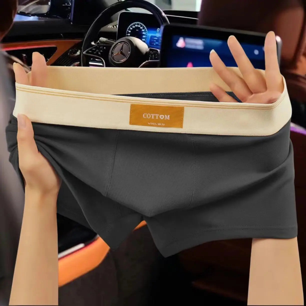 4 Pack Cotton Boxers For Men Breathable Comfort Sports Underwear Large Size L XL Pack