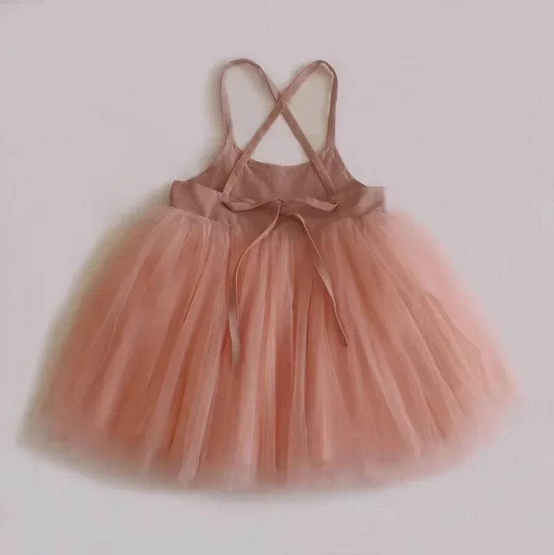 Baby Girl Princess Backless Tutu Dress - Birthday Party Outfit