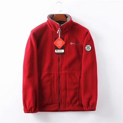 DIMUSI Winter Men's Polartec Fleece Jackets Man Velvet Windbreaker Coats Mens Mountain Ski Soft Shell Warm Jackets Clothing