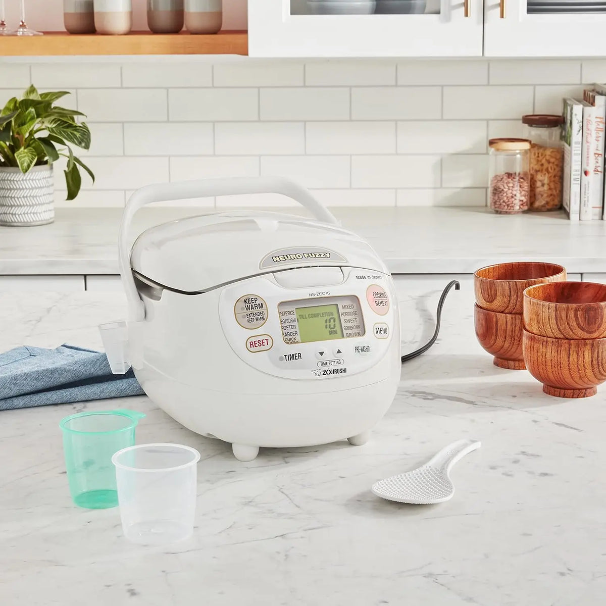 Neuro Fuzzy Rice Warmer Cooker White