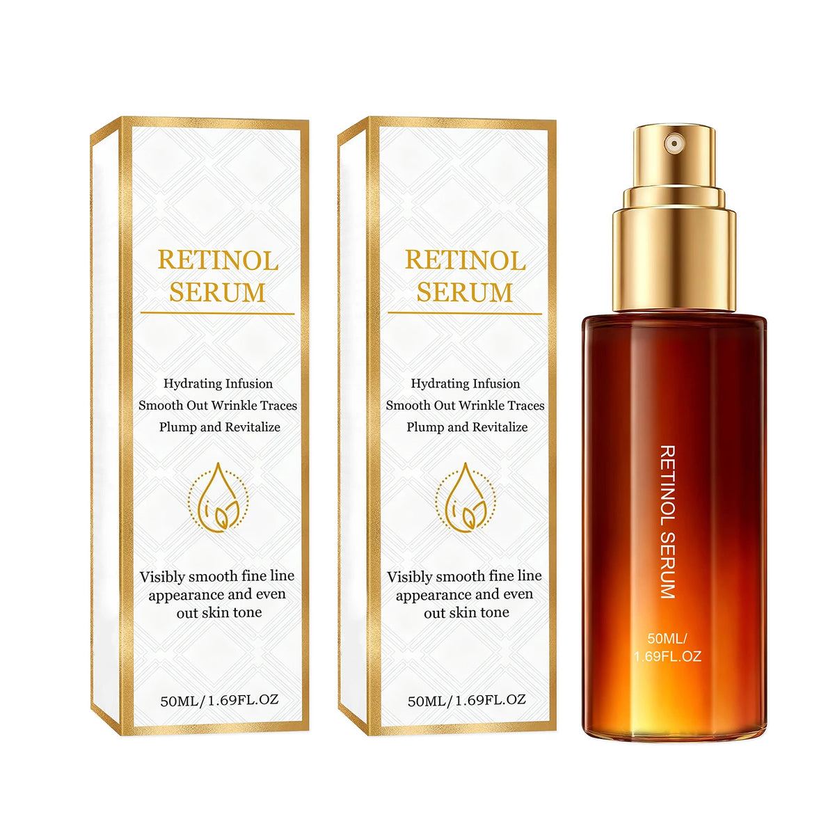 AMZ Retinol Facial Serum - Moisturizing and Brightening, 50ml