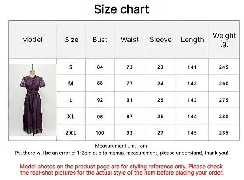 Elegant Chiffon Lace Trim Midi Dress Stand Collar Neck Puff Sleeve Cinched Waist Draped A Line Flowy Women's Casual Dresses