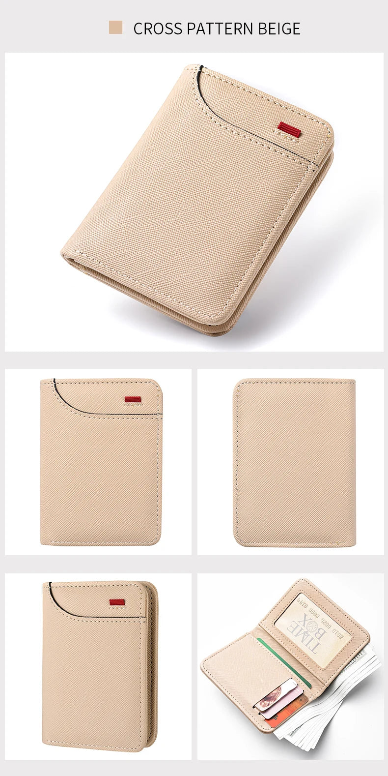 Men's Wallet Vertical Multi Card Small Wallet Driver's License Youth Mini Student Change Bag Card Bag