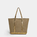 2025 Women's New Retro Shoulder Crossbody Bag Casual Handbag Canvas Shoulder Bag Sequin Large Capacity Tote Bag