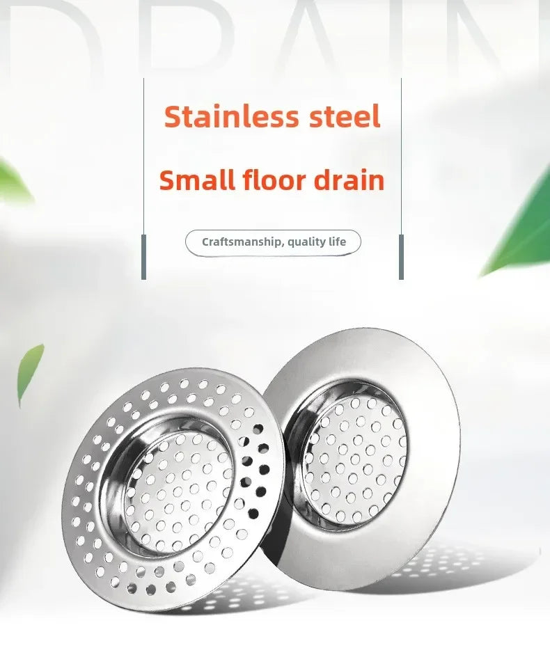 Kitchen Sink Mesh Filter Stainless Steel Drain Mesh Protects From Clogging Kitchen Fittings