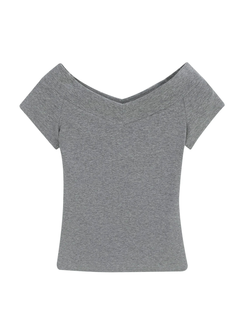 Pink Shoulder Bared Short Sleeve T Shirt Women's Summer New Style Ageless Lady Pure Desire Spicy Girl Top Simple Backless Design