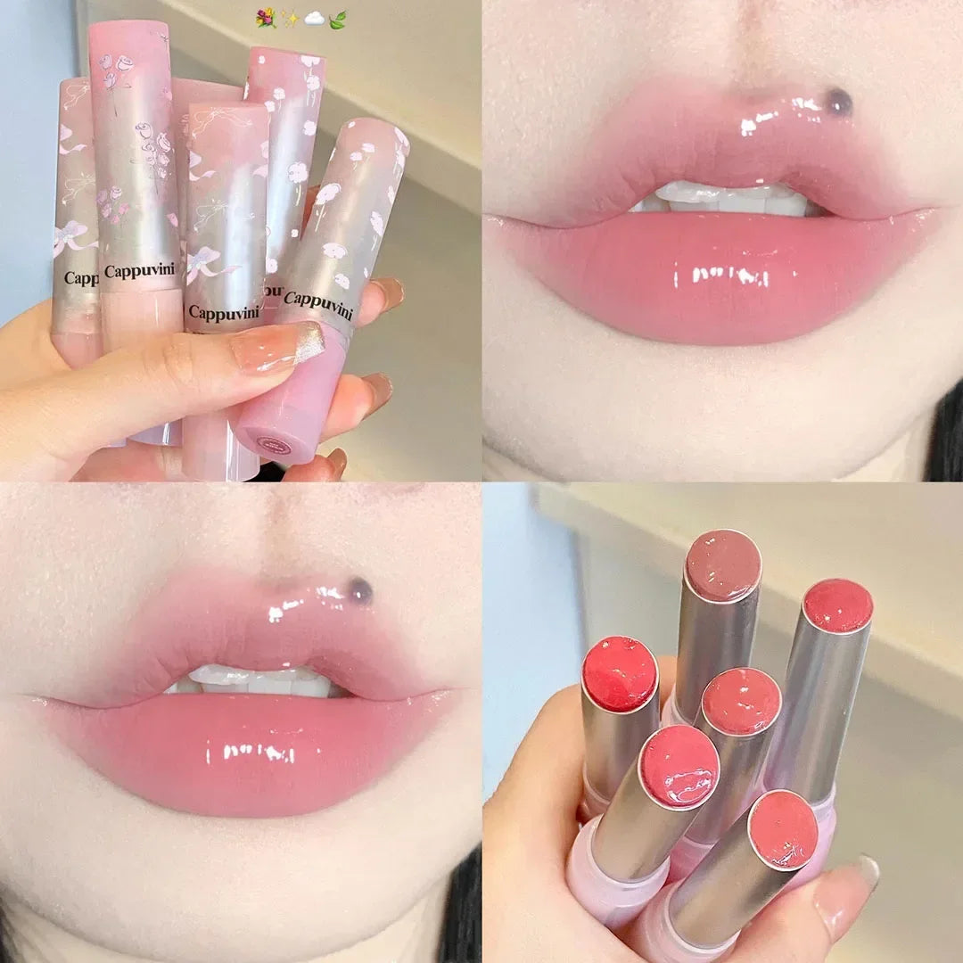 Okeny's Hydrating Solid Lip Gloss - Moisturizing Jelly Lipstick Pink