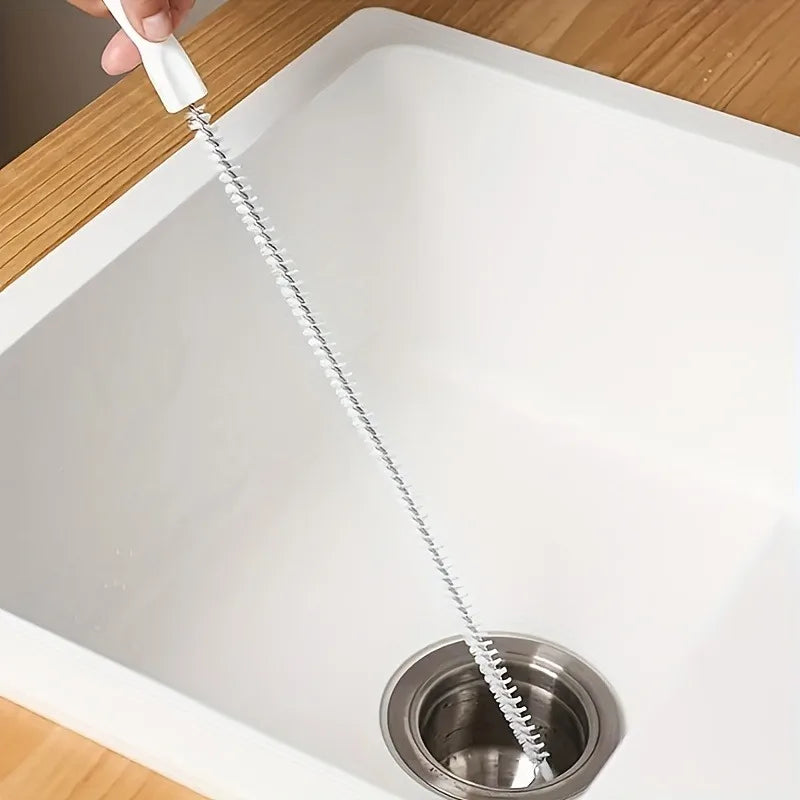 Pipe Dredging Brush Long Clean Kitchen Bathroom Hair Sewer Sink Cleaning Drain Pipe Flexible Cleaner Clog Plug Hole Remover Tool