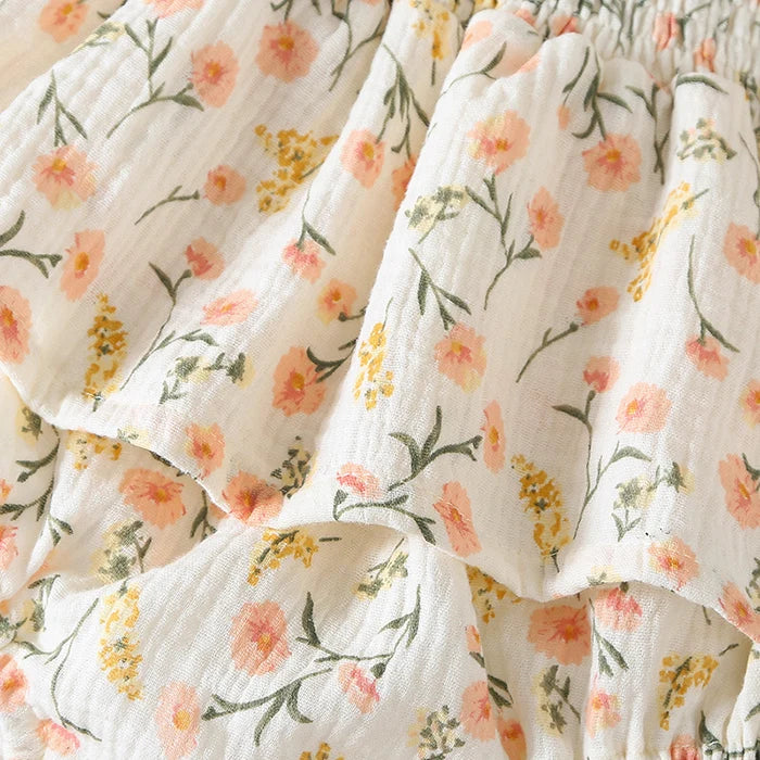2026 New Summer 0-24M Baby Girl Clothing Toddler Baby Girls Jumpsuit+Hat Sleeveless Cotton Print Newborn Baby Girl Romper