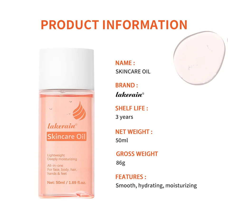 Lakerain Skincare Oil - Multipurpose Face, Body, and Hair Moisturizer