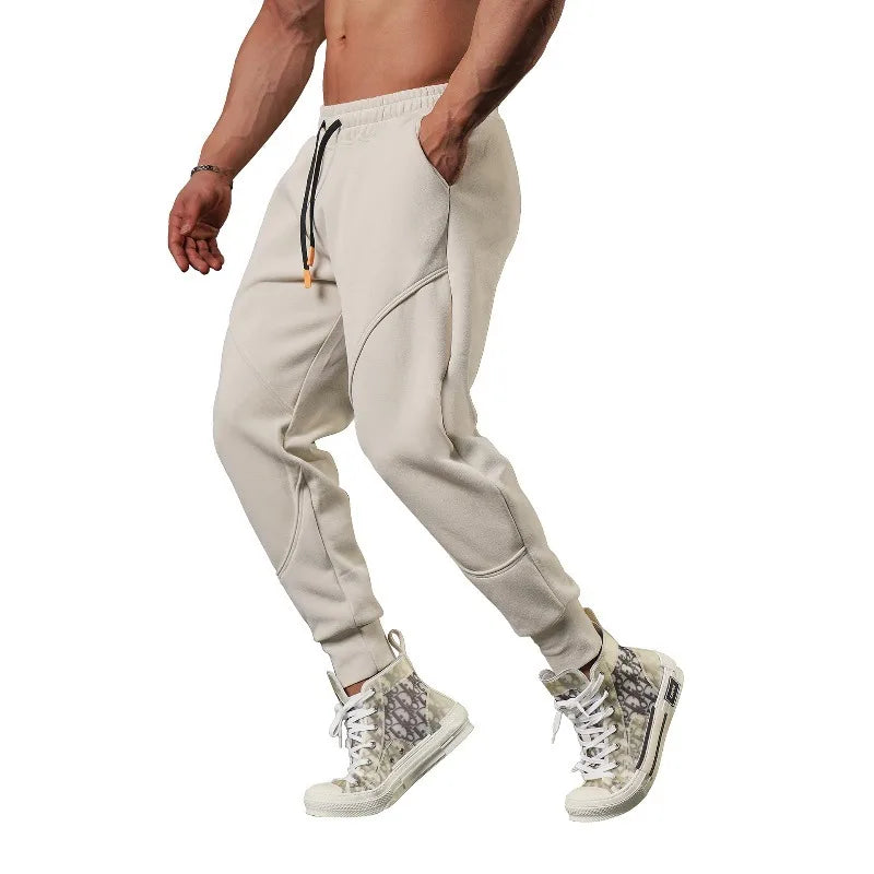 Mens Sports Joggers Breathable Loose Fit Elastic Waist Running Pants For Active Men