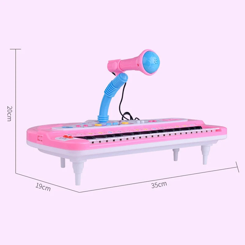37 Keys Kids Electronic Piano Organ keyboard with Microphone Education Toys Musical Instrument Children Boy Girl Gifts