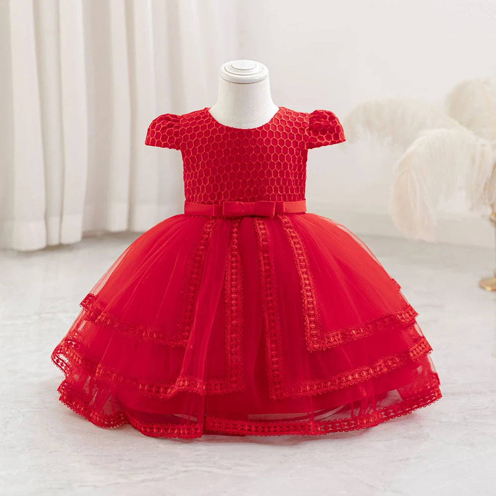 HETISO Toddler Girls Dress Princess Ball Gown for 1st Birthday Party Christmas Holiday Fashion Baby Girl Dress