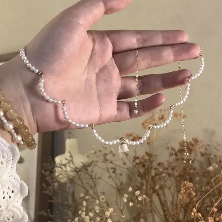 Multi-Layer Imitation Pearl Bead Necklace for Women