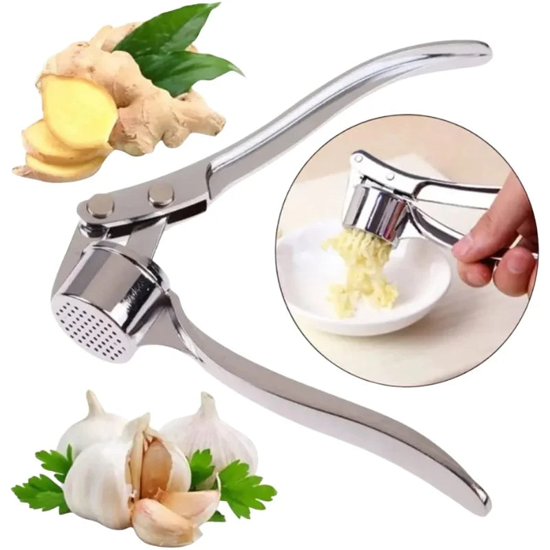 Molino de ajos de aleación de aluminio para cocina, extrusor, prensa manual, herramientas para moler, pequeños utensilios de cocina
