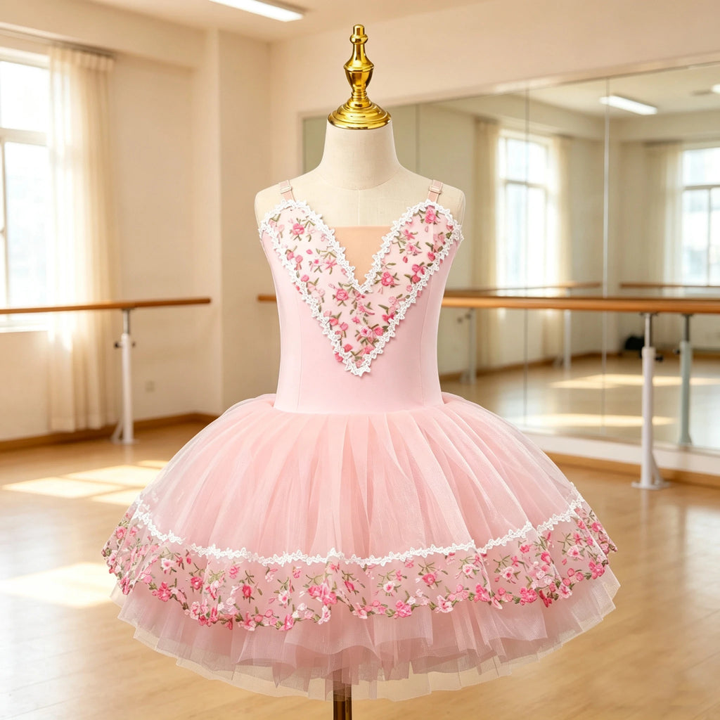 Professional Tutu Long Romantic Tutu Flower Suspender Ballet Swan Lake Ballet Ladies Children Girl Fairy Ballet Costume Women
