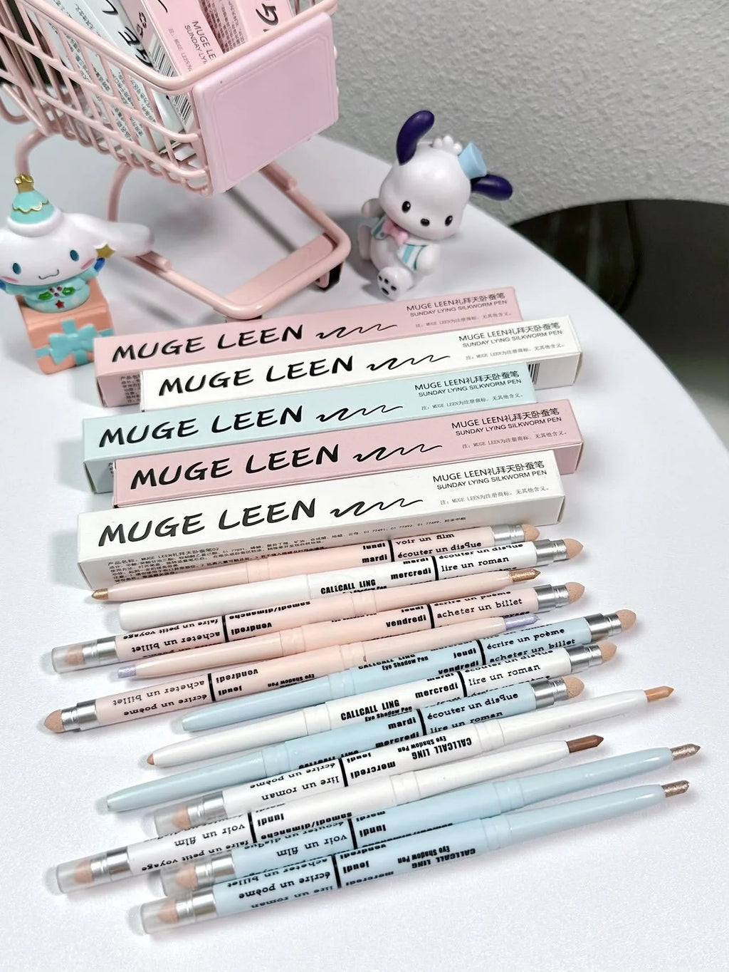 Double-end Lying Silkworm Eyeliner Pencil Diamond Glitter Matte Aegyosal Pen Brightening Cream Eyeshadow Highligher Makeup